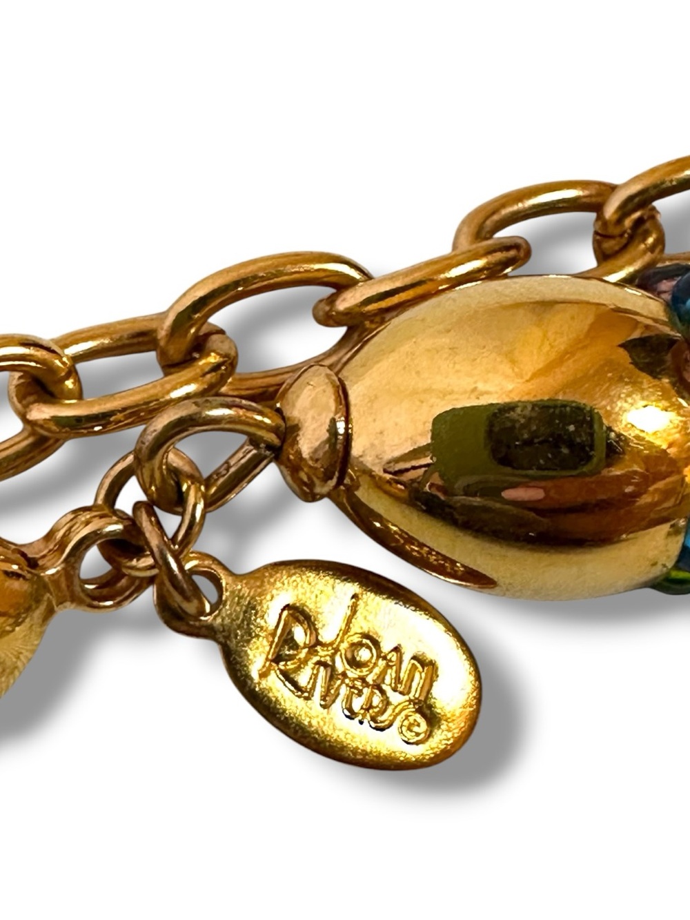 Joan Rivers Necklace Uranium Glass Pastel Czech Bead Statement Book Piece Long - Picture 8 of 14
